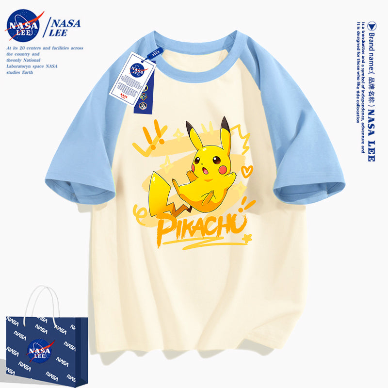 Japanese Cartoon Pokemon Casual Style T-Shirt Series | Pikachu with Heart - Kawaii Fashion Items