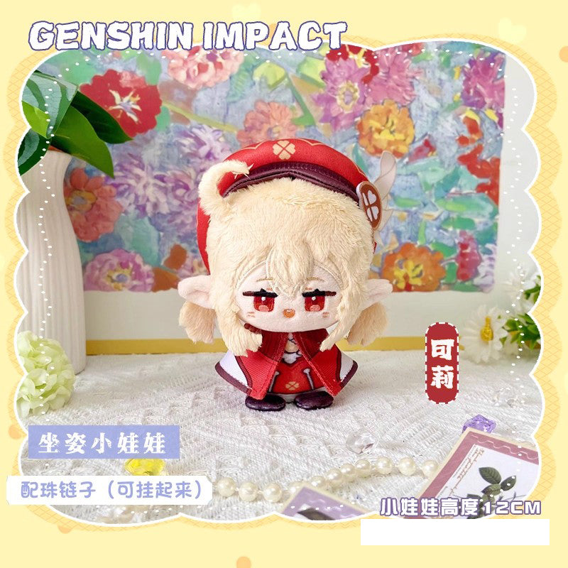 Game Character Genshin Keychain | Sangonomiya Kokomi Keqing Klee Cute Kawaii 12cm Doll - Cute Kawaii Item