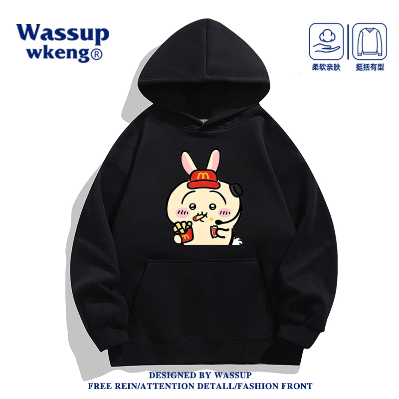 Japanese Cartoon ChiiKawa Casual Style Hoodie Series | Usagi Waiter - Kawaii Fashion Items