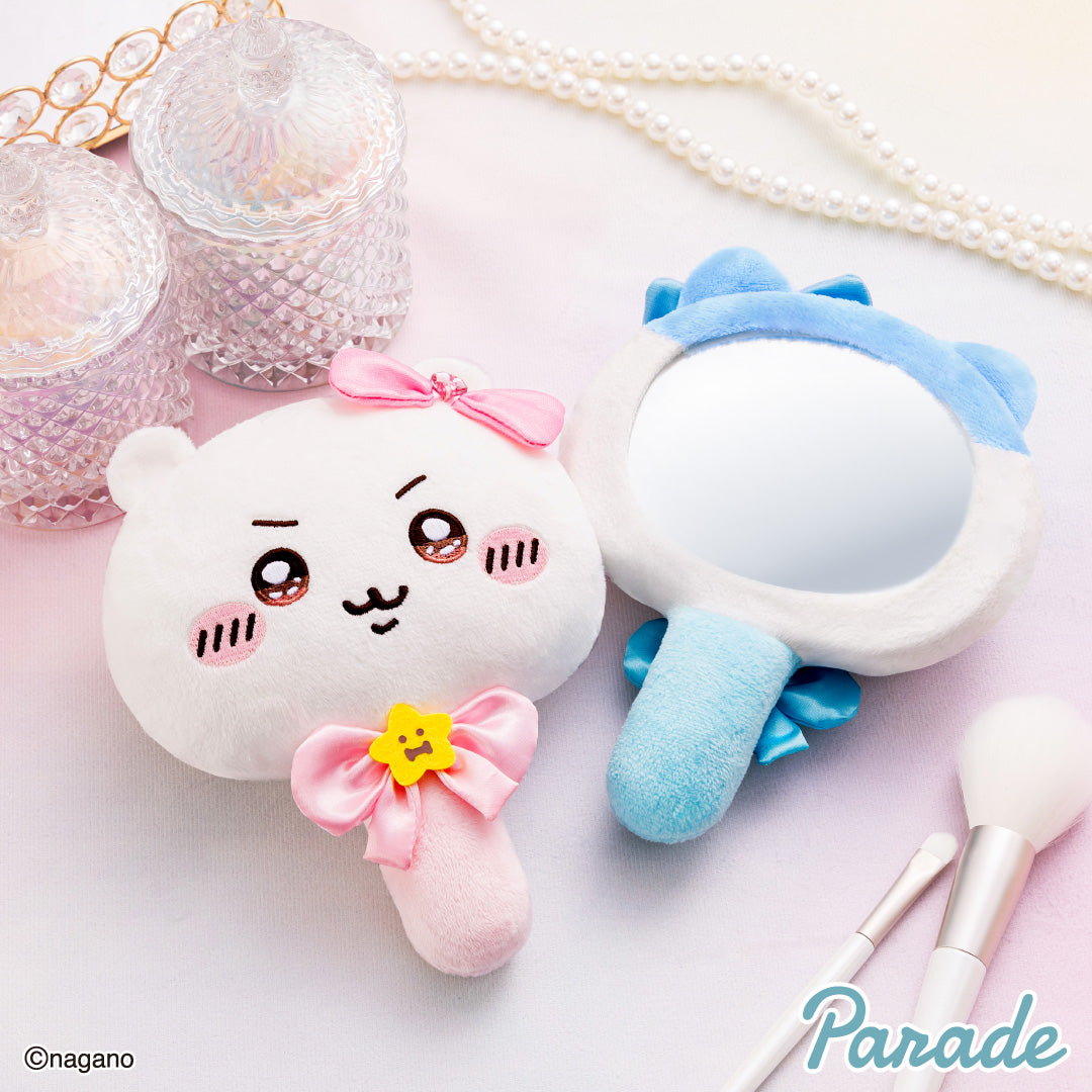 Japan ChiiKawa Magic Girl Series | ChiiKawa Hachiware Usagi Momonga Cute Plush Doll Hand Mirror - Kawaii items Room Decoration Doll