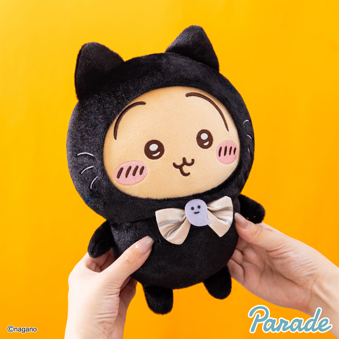 Japan ChiiKawa Halloween Series | ChiiKawa Hachiware Usagi Cute Black Cat Big Plush Doll - Kawaii items Room Decoration Doll