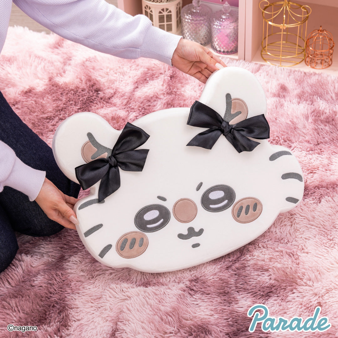 Japan ChiiKawa | ChiiKawa Hachiware Usagi Momonga With Ribbon Memory Foam Plush Doll Cushion - Kawaii items Room Decoration