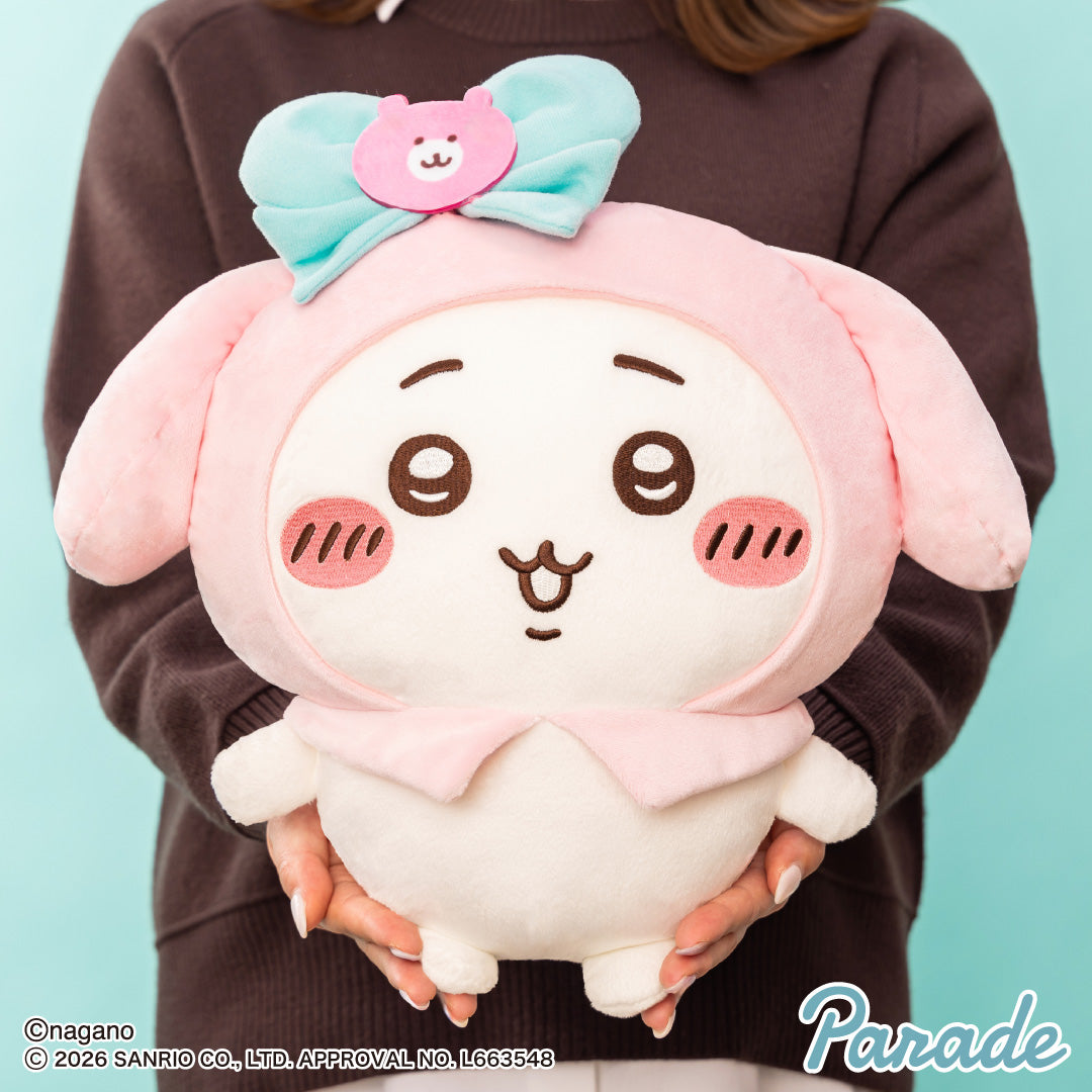 Japan ChiiKawa X Sanrio Series | ChiiKawa Hachiware Kurimanju in Sanrio Characters Costume Big Cute Plush Doll - Kawaii items Room Decoration doll