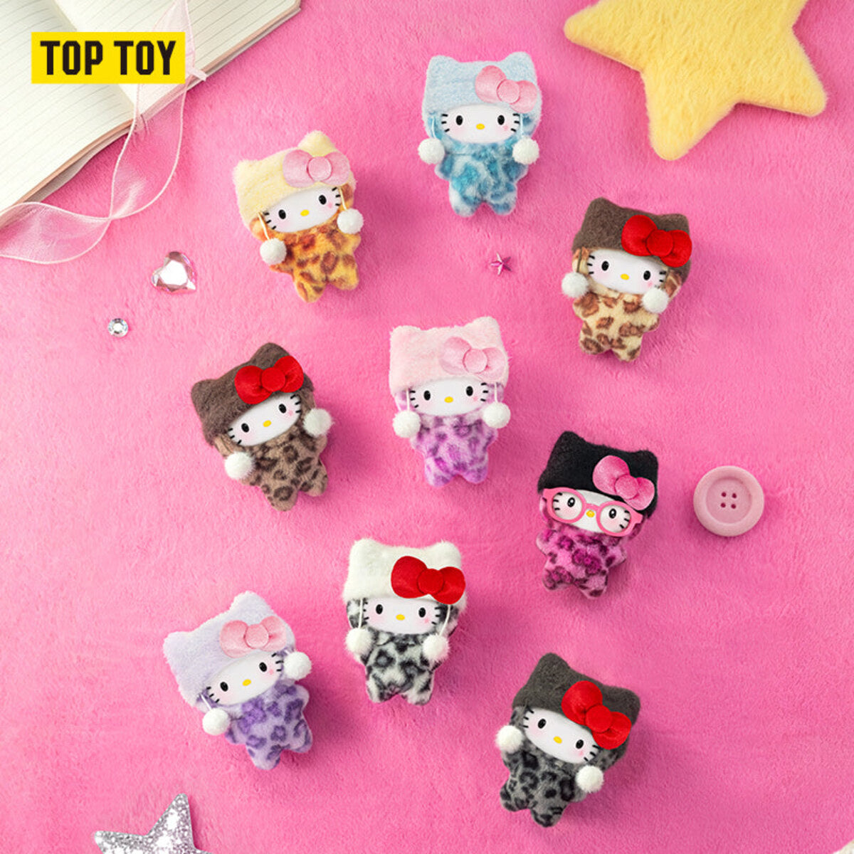 TOPTOY ハローキティ レオパードシリーズ ぬいぐるみチャーム