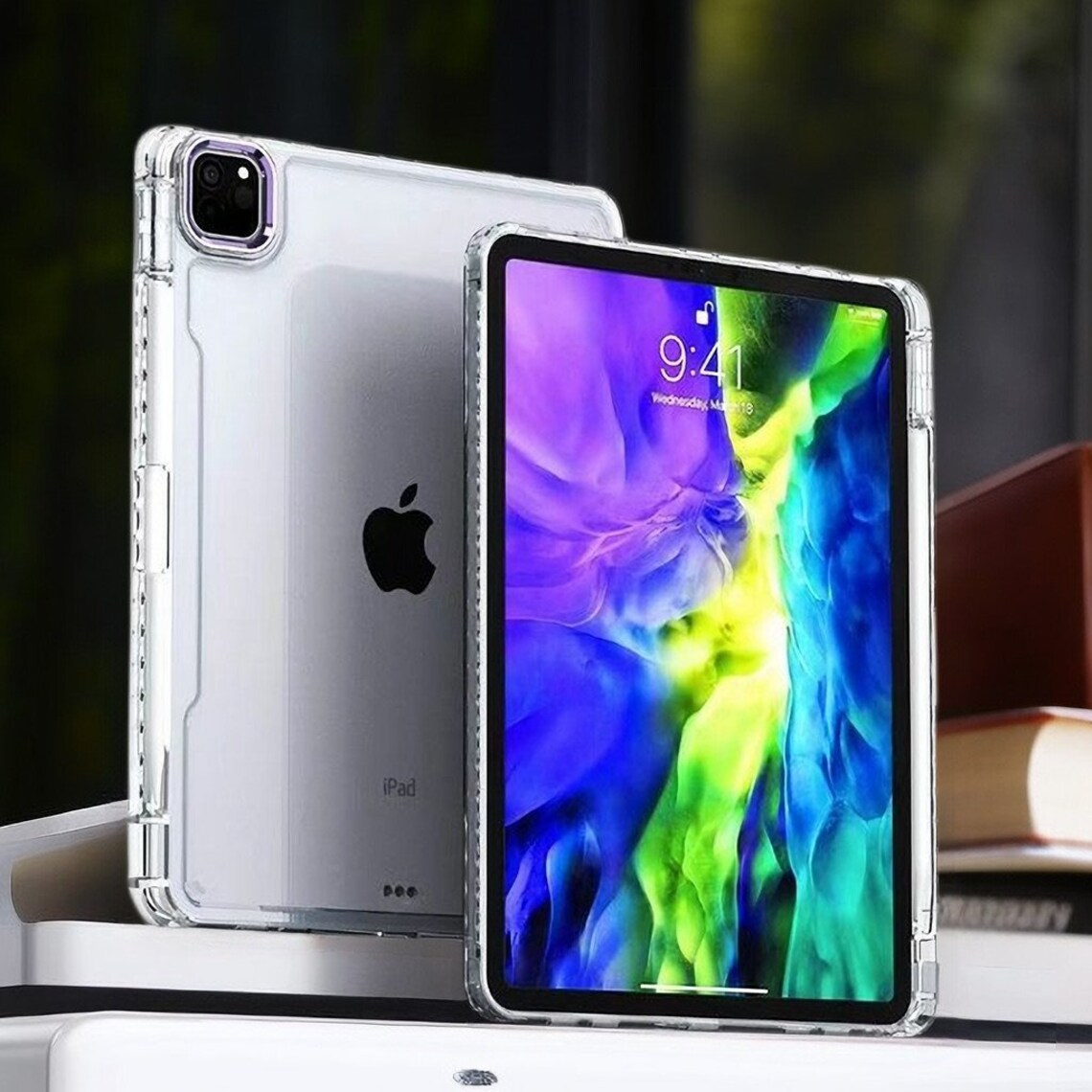 Clear Crystal Theme Acrylic iPad / Samsung Case Cover for iPad 9.7”,10.2”,10.5”,10.9”/ iPad Mini 4,5,6/ iPad Air 4/ iPad Pro 11/ Samsung Tab A7 /A8 KawaiiGiftLand