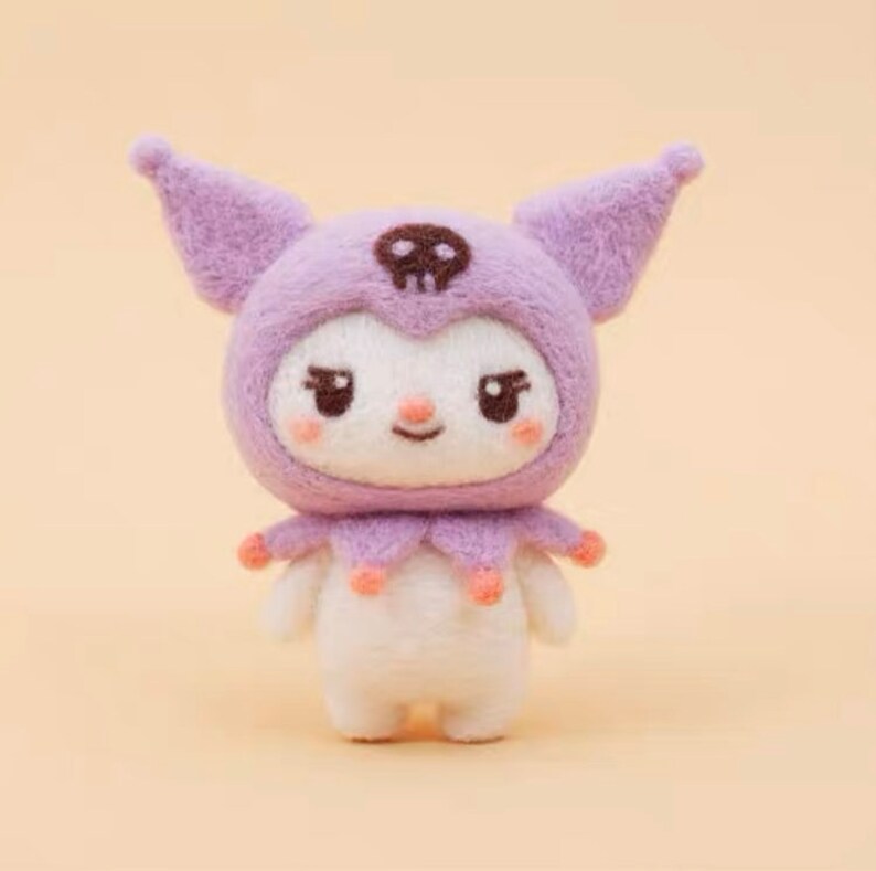 Handmade Wool Felt DIY Craft Kit Set | My Melody Kuromi Wool Felting KawaiiGiftLand