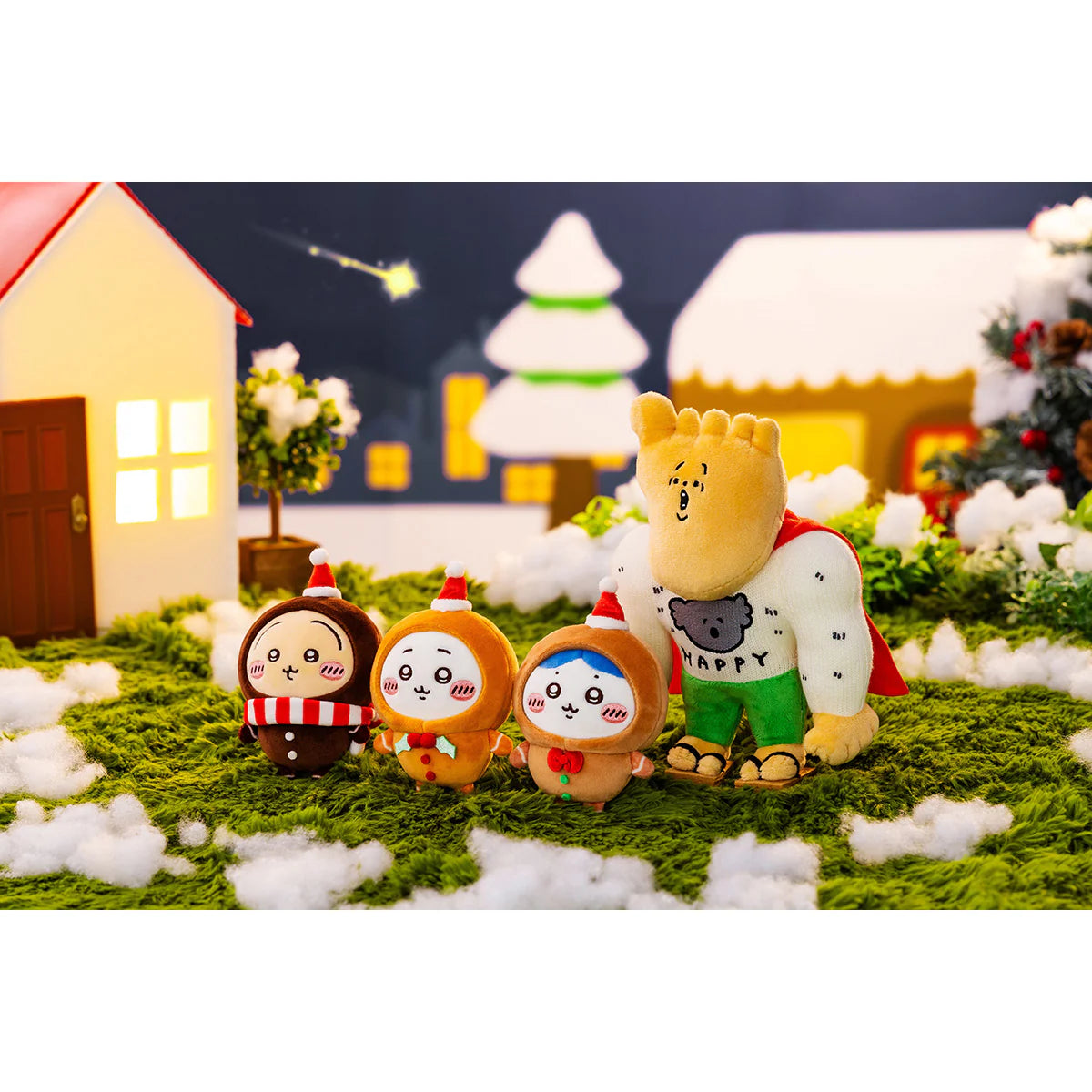 Japan ChiiKawa Christmas 2024 Series | ChiiKawa Hachiware Usagi Gingerbread Man Plush Doll Keychain Kawaii items Room Decoration doll KawaiiGiftLand