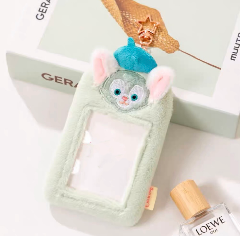 Kawaii Cartoon My Melody Piano Kuromi Cinnamoroll Pompompurin Starkabi Alien StellaLou Gelatoni Fluffy Card Badge Holder Card Bag with Keychain Child Gift KawaiiGiftLand
