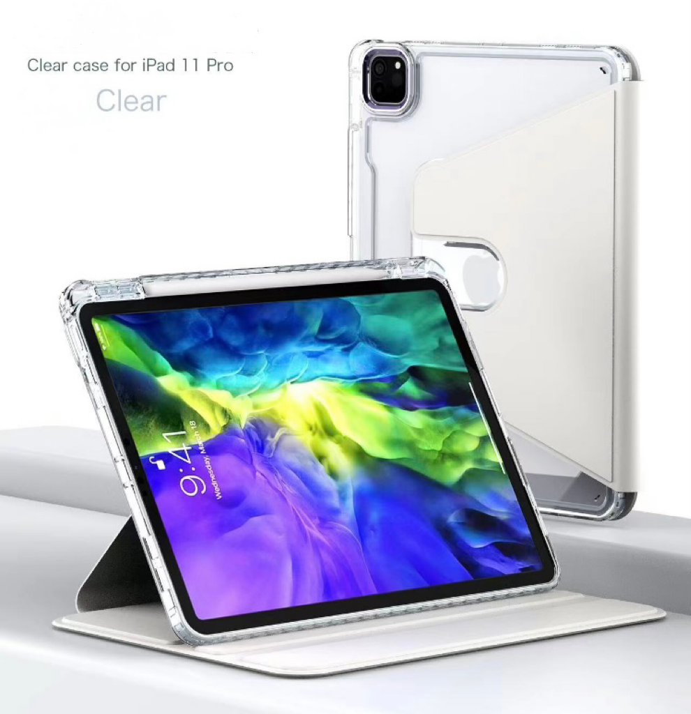 360 Swivel Clear Crystal Theme Acrylic iPad / Samsung Case Cover for iPad 9.7”,10.2”,10.5”,10.9”/ iPad Mini 4,5,6/ iPad Air 4/ iPad Pro 11/ Samsung Tab A7 /A8 KawaiiGiftLand