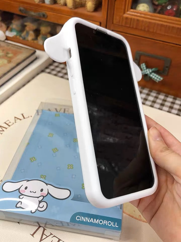 Sanrio Cinnamoroll Silicone iPhone Case iPhone 13 14 15 Pro Promax KawaiiGiftLand