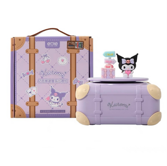 Sanrio Kuromi Traveling Bluetooth Music Box with Night Light KawaiiGiftLand