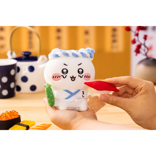 Japan ChiiKawa Sushi Restaurant Serise | Sushi Master ChiiKawa Hachiware Usagi - Plush Doll Room Decoration