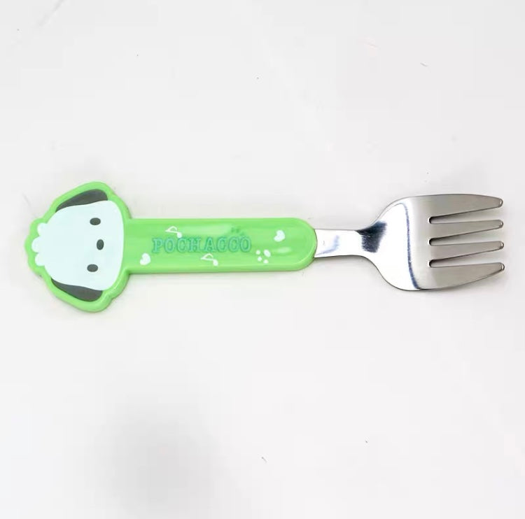 Sanrio Characters Spoon and Fork | Hello Kitty My Melody Kuromi Cinnamoroll Pompompurin Pochacco - Lovely Tableware KawaiiGiftLand
