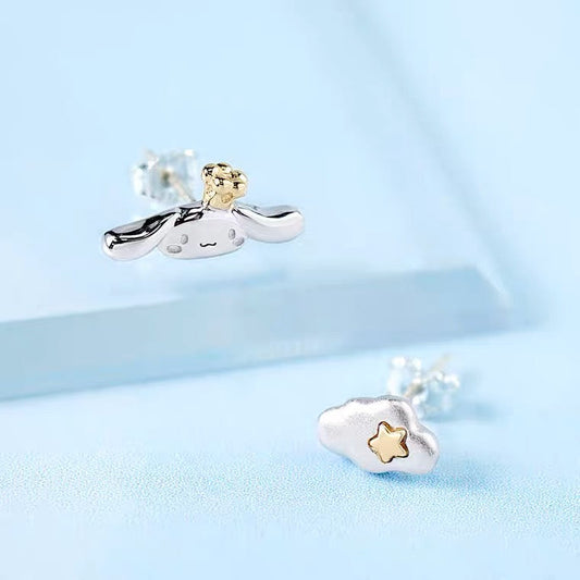 Sanrio Cinnamoroll 20th Annversary 925 Silver Earrings with Box KawaiiGiftLand