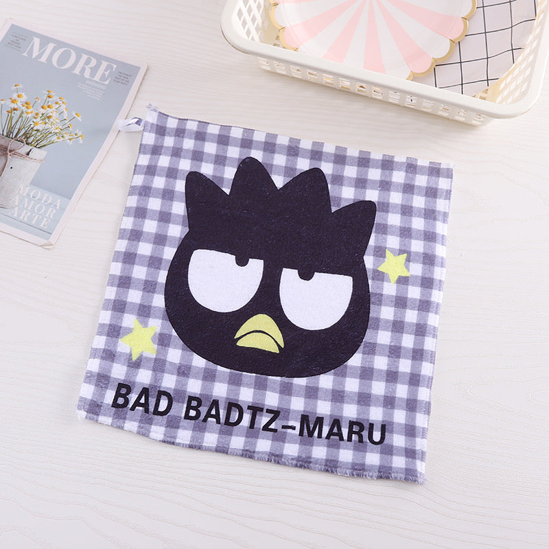 Hand Towel 32x32cm Hello Kitty My Melody Kuromi Cinnamoroll Pompompurin KeroKeroKeroppi Pochacco Little Twin Stars Bad Badtz Maru KawaiiGiftLand