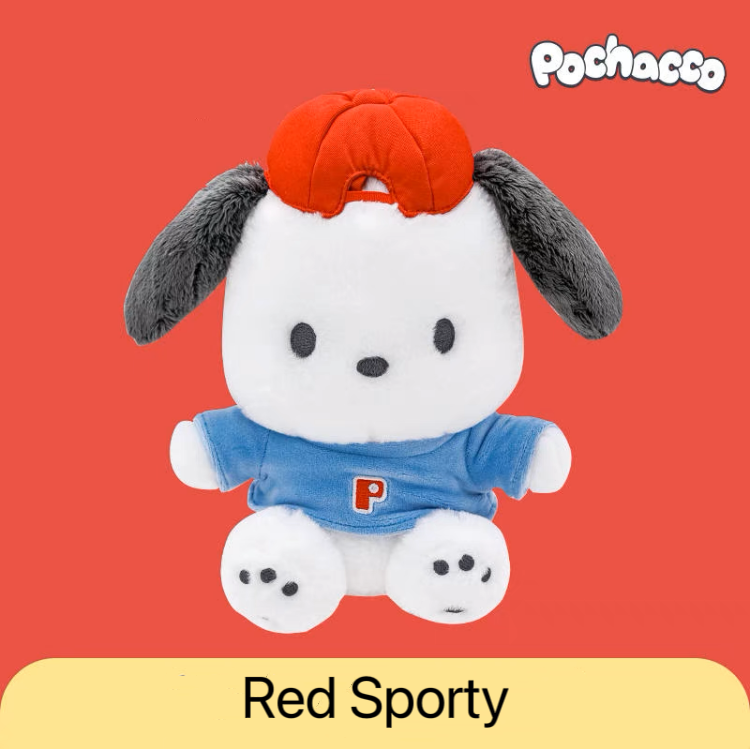Sanrio Pochacco Uniform Bee Sporty Plush Doll | 30cm 20cm - Girlfriend Children Gift KawaiiGiftLand