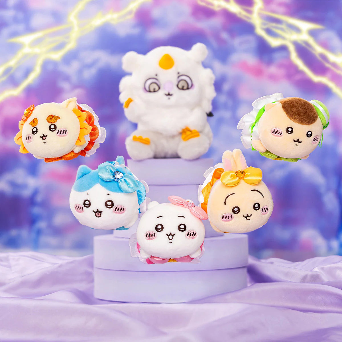 Japan ChiiKawa Magic Girl Series | ChiiKawa Hachiware Usagi Momonga Kurimanju Rakko Shisa Crab Plush Cute Lying doll - Mini Plush Doll keychain KawaiiGiftLand