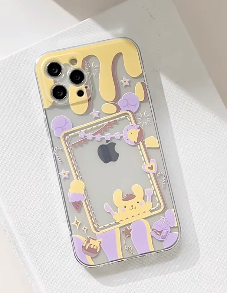 Japanese Cartoon PN with Dessert Photo Frame iPhone Case 6 7 8 PLUS SE2 XS XR X 11 12 13 14 15 Pro Promax 12mini 13mini KawaiiGiftLand