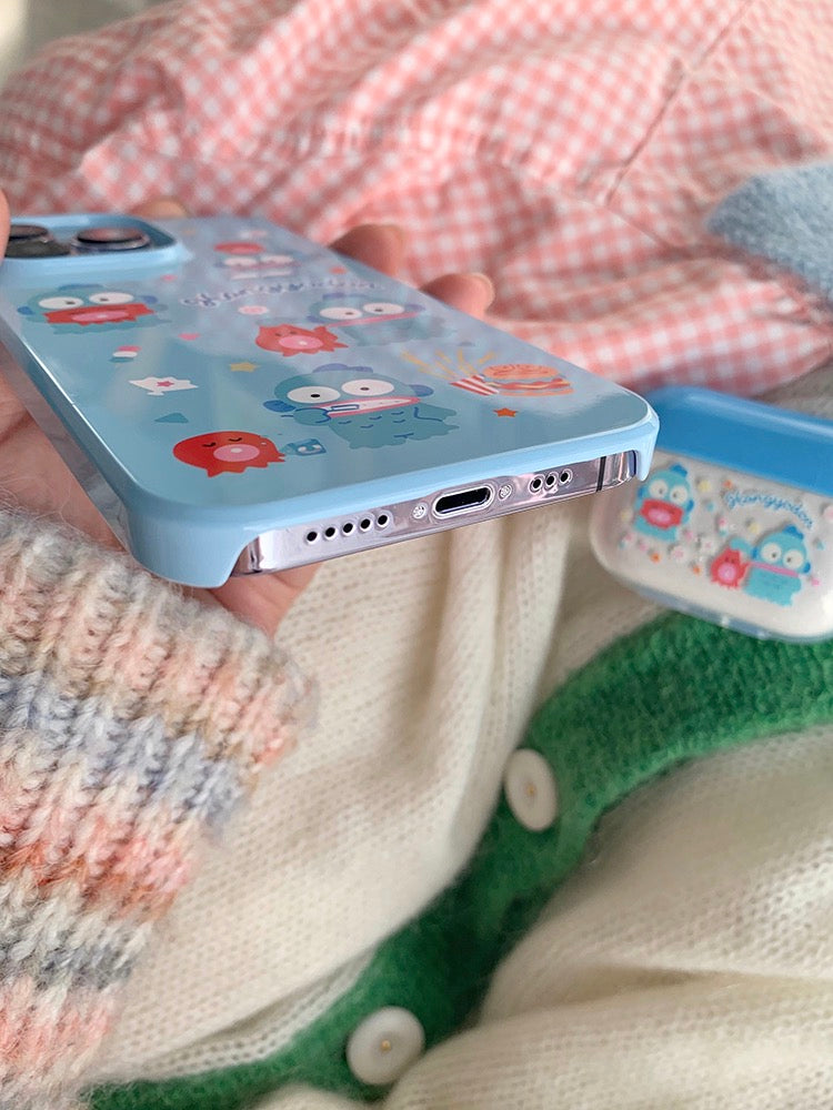 Japanese Cartoon Hangyodon with friends iPhone Case XR XS X 11 12 13 14 15 Pro Promax Plus KawaiiGiftLand