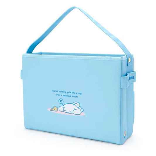 Sanrio Japan Desk Big Storage Tidy Bag - Blue Cinnamoroll KawaiiGiftLand