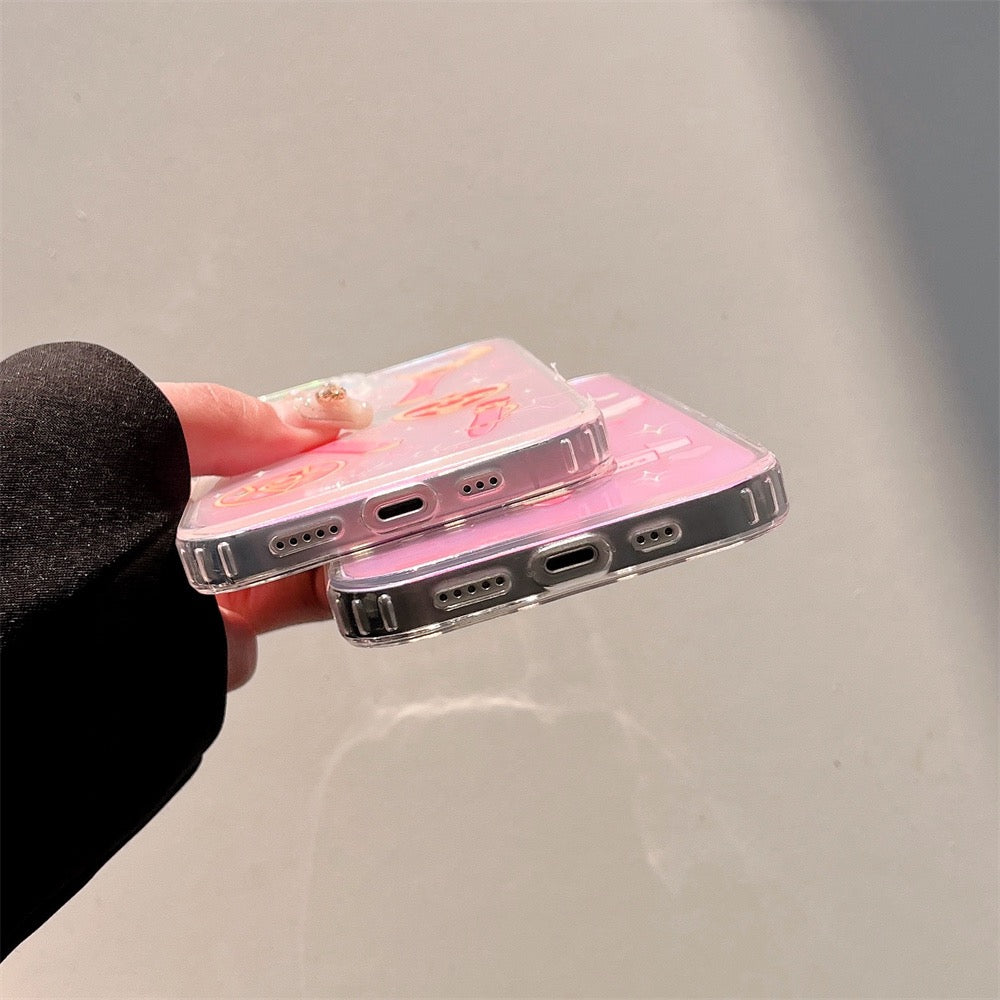 Japanese Cartoon Sailor Moon CardCaptorSakura Blu Ray Magic Wand Stick iPhone Case PLUS Max 11 12 13 14 Pro Promax KawaiiGiftLand