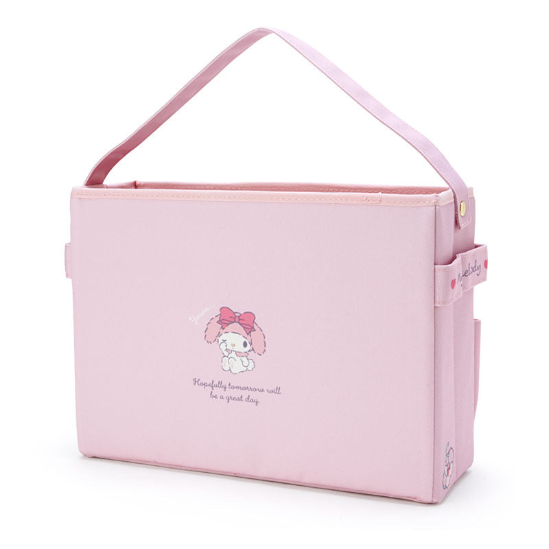 Sanrio Japan Desk Big Storage Tidy Bag - Pink My Melody KawaiiGiftLand