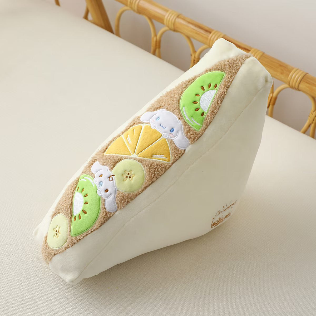 Sanrio Japan Fruit Sandwich Cushion | My Melody Kuromi Cinnamoroll - 14x40x28cm KawaiiGiftLand