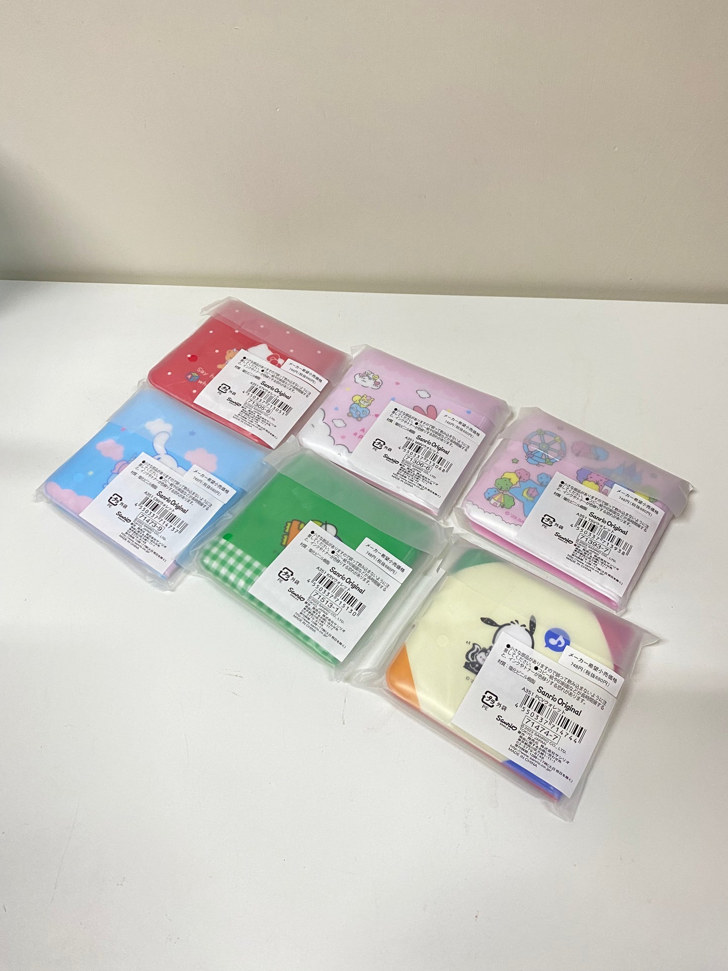 Sanrio Japan Vintage Small Plastic Wallet Hello Kitty My Melody Little Twin Star Cinnamoroll Pochacco Keroppi Rare Child Girl Gift Kawaii KawaiiGiftLand