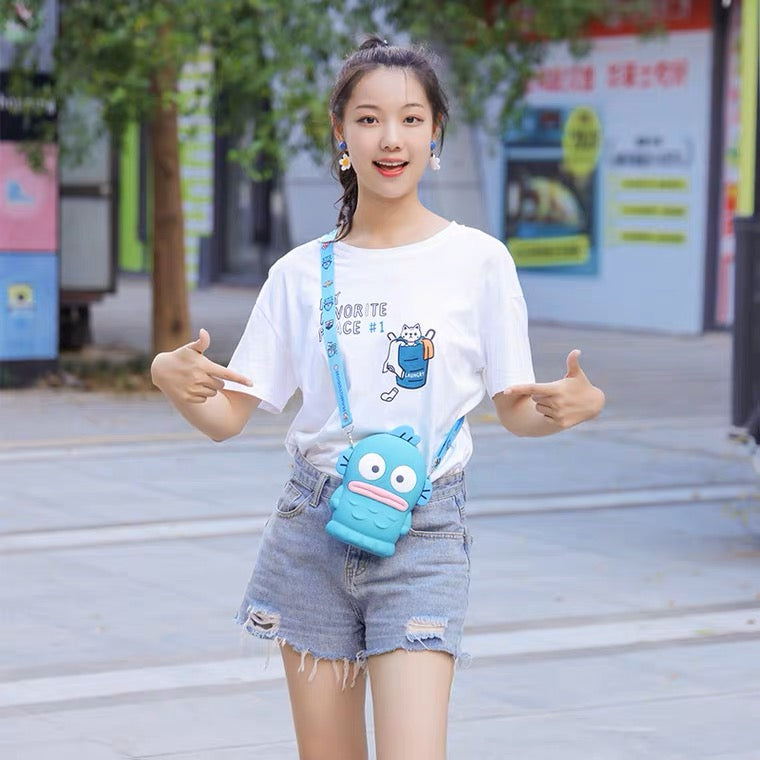Sanrio Hangyodon Silicone Bag | Can put in smart phone KawaiiGiftLand