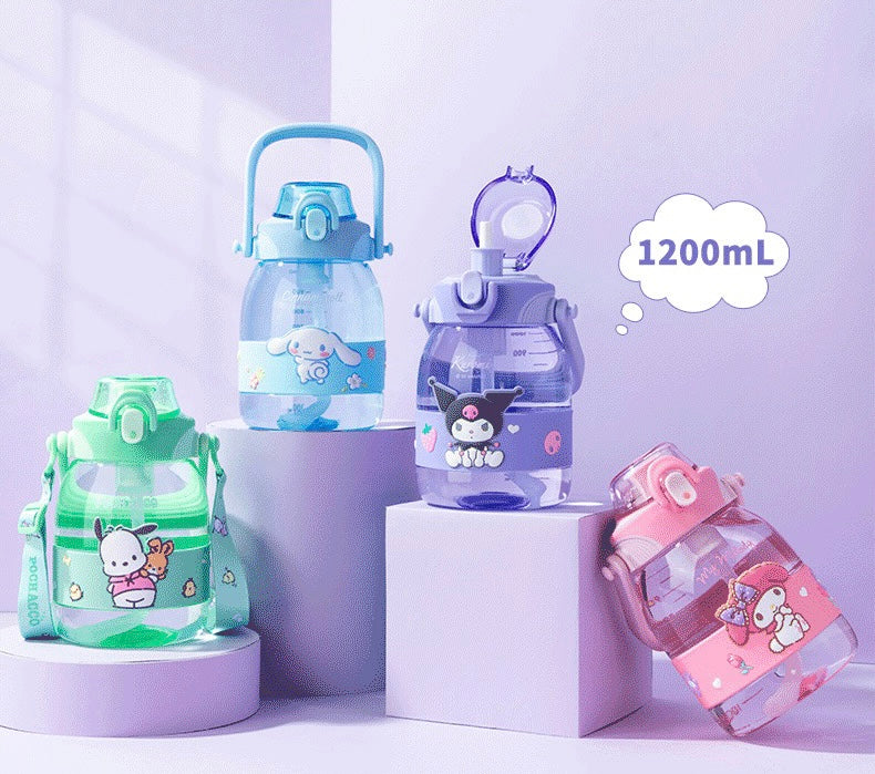 520ml Sanrio Kuromi Water Bottle Kawaii Hello Kitty Cinnamoroll