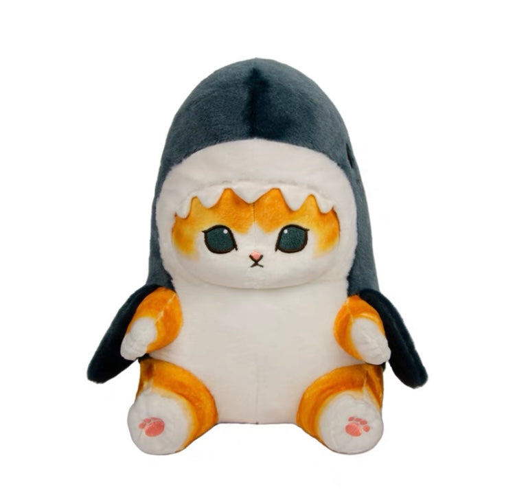 Japan Artist Mofusand Cat Neko Shark 11cm | 24cm | 28cm Mascot Plush Doll Keychain KawaiiGiftLand