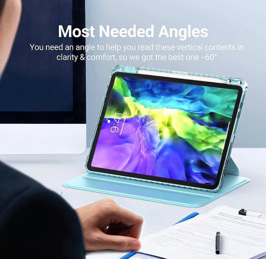 360 Swivel Clear Crystal Theme Acrylic iPad / Samsung Case Cover for iPad 9.7”,10.2”,10.5”,10.9”/ iPad Mini 4,5,6/ iPad Air 4/ iPad Pro 11/ Samsung Tab A7 /A8 KawaiiGiftLand