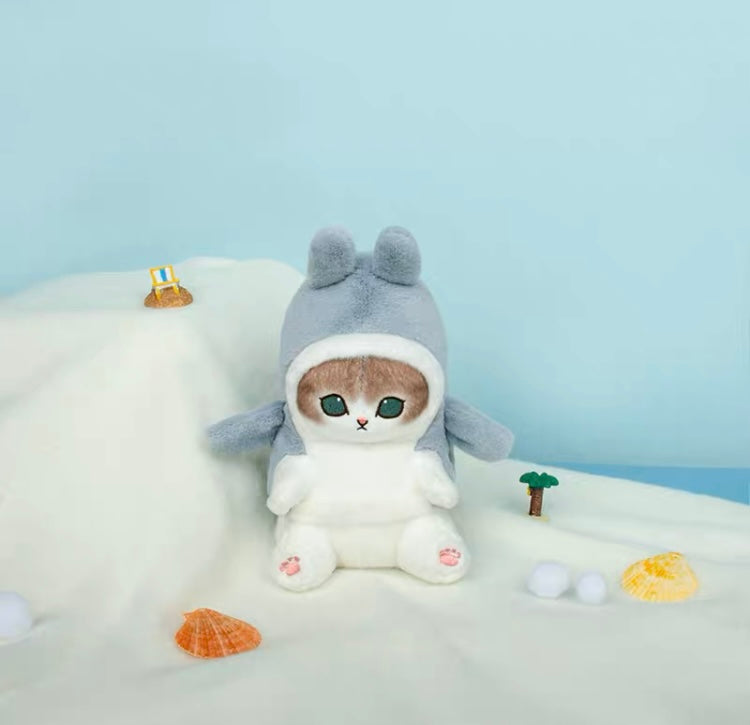 Japan Artist Mofusand Cat Neko Sea Creatures Marine Animal | Sawshark Shark Fried Shrimp Dolphin - Mascot Plush Doll KawaiiGiftLand