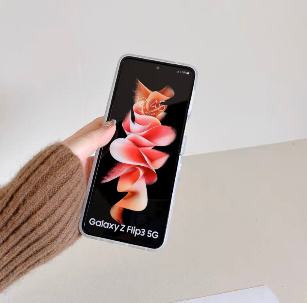 Japanese Cartoon Samsung Galaxy Z Flip 3 4 5 6 W23 Filp KU Full & Light Purple Phone Case KawaiiGiftLand