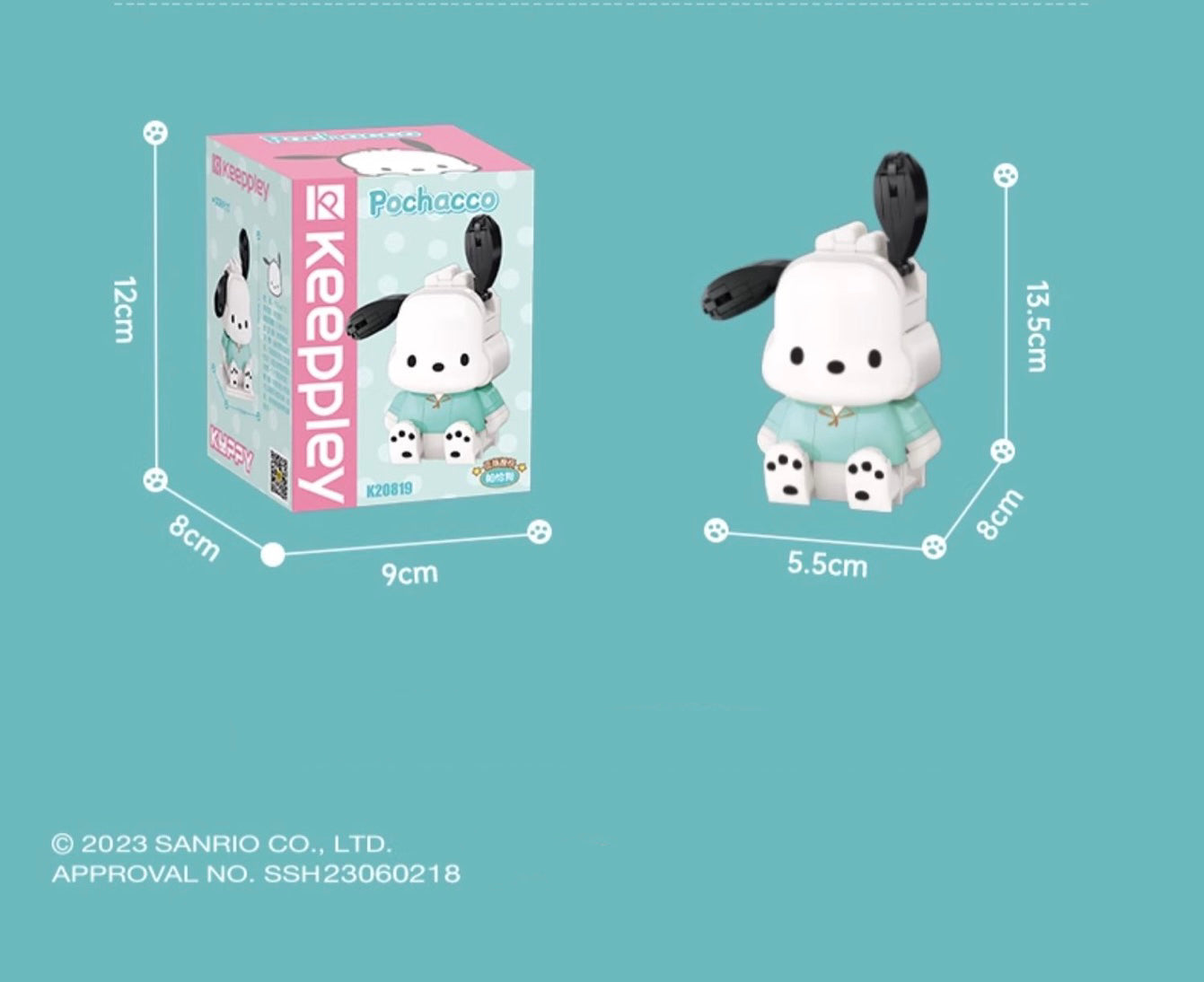 Sanrio Pochacco Building Blocks Toy Collections KawaiiGiftLand