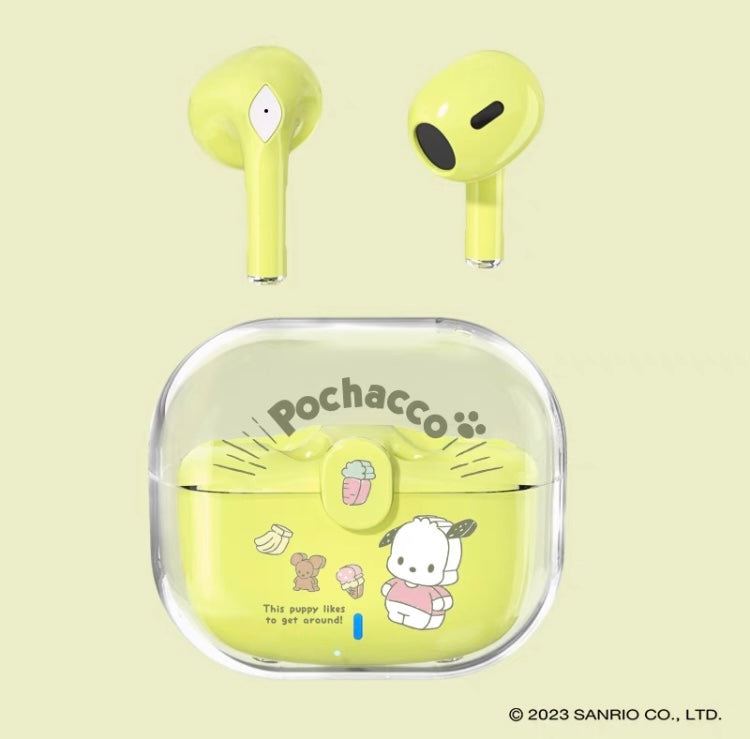 Sanrio Bluetooth Earphones Cube Style | Hello Kitty My Melody Kuromi Cinnamoroll Pompompurin Pochacco KawaiiGiftLand