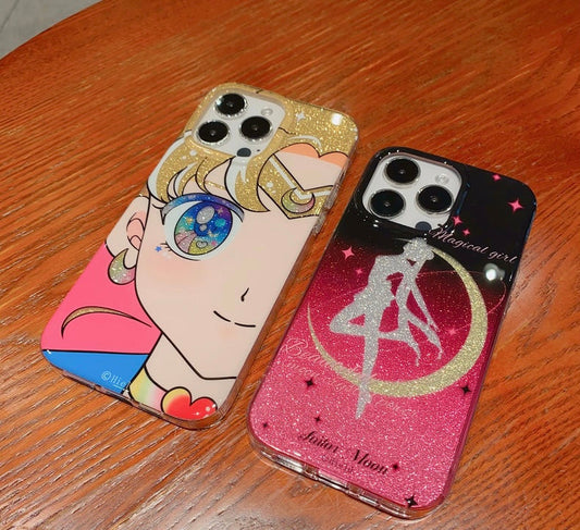 Sailormoon Sailor Moon | Handpaint RedMoon - iPhone Case iPhone 13 14 15 16 Pro Promax KawaiiGiftLand