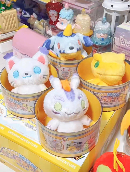 Digimon Adventure Digital Monster Mini Plush Keychain I Agumon Gabumon Piyomon Gomamon Palmon Patamon Tentomon Tailmon - Bag Charm On Hand Plush Mystery Blind Box KawaiiGiftLand