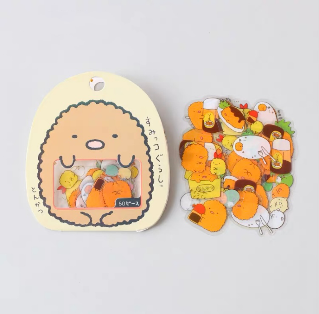 San-X Sumikko Gurashi Sticker Set | Shirokuma Neko Penguin? Tonkatsu - 10 Style 50 Pieces KawaiiGiftLand