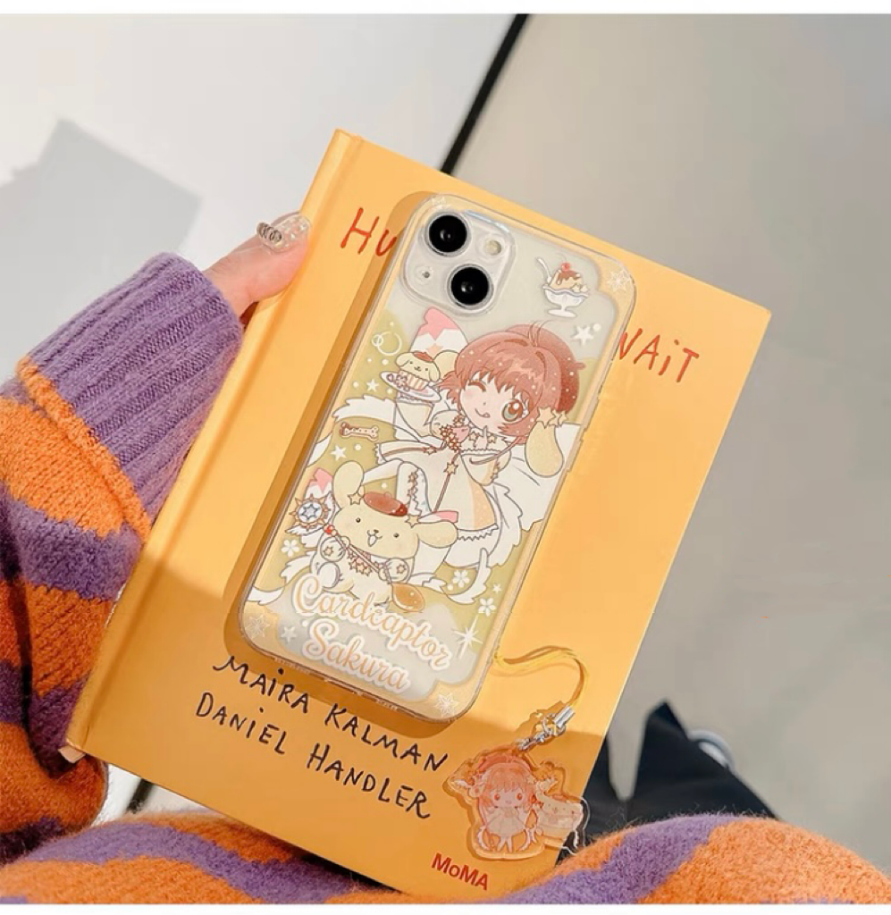 Clean Japanese Cartoon CardCaptorSakura Cafe Maid with KT MM KU CN PN iPhone Case 6 7 8 PLUS SE2 XS XR X 11 12 13 14 15 16 Pro Promax 12mini 13mini KawaiiGiftLand