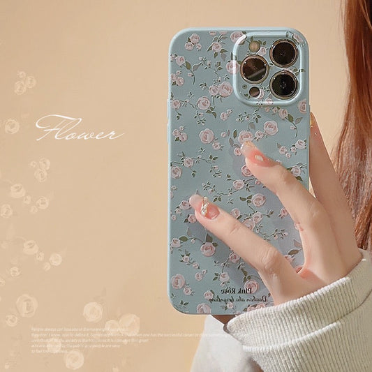 Vintage Little Rose Mori Style iPhone case Kawaii Lovely Cute iPhone 11 12 13 14 15 Pro Promax KawaiiGiftLand