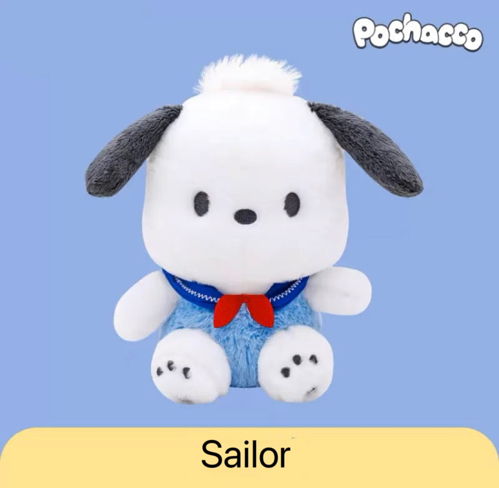 Sanrio Pochacco Party Rabbit Sailor Plush Doll | 30cm 20cm - Girlfriend Children Gift KawaiiGiftLand