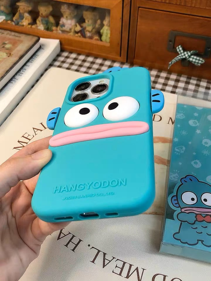 Sanrio Hangyodon Silicone iPhone Case iPhone 12 13 14 15 Pro Promax KawaiiGiftLand