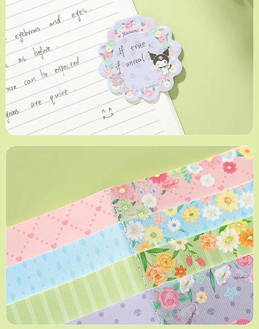 Sanrio Romantic Flower A5 B5 Notebook | My Melody Kuromi Cinnamoroll Pochacco - 40 Sheets