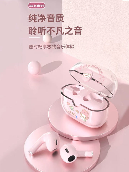 Sanrio Bluetooth Earphones Cube Style | Hello Kitty My Melody Kuromi Cinnamoroll Pompompurin Pochacco KawaiiGiftLand