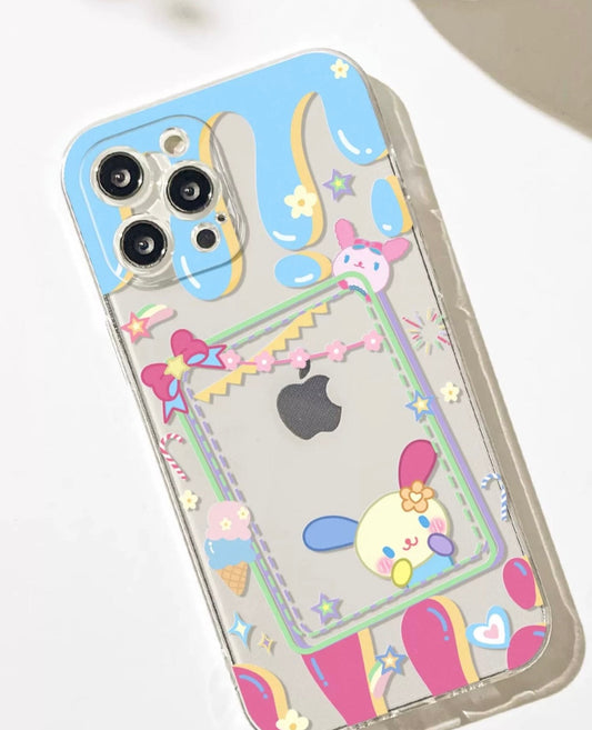 Japanese Cartoon USAHANA with Dessert Photo Frame iPhone Case 6 7 8 PLUS SE2 XS XR X 11 12 13 14 15 16 Pro Promax 12mini 13mini KawaiiGiftLand