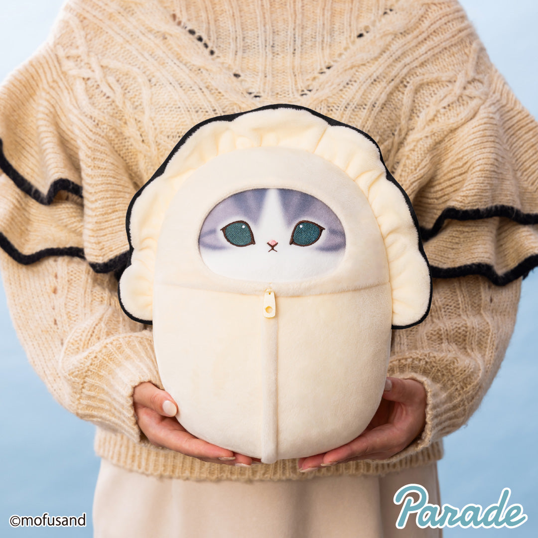 Japan Mofusand | Mofusand Cat in Oyster Costume Cute Big Plush Doll - Kawaii items Room Decoration Doll