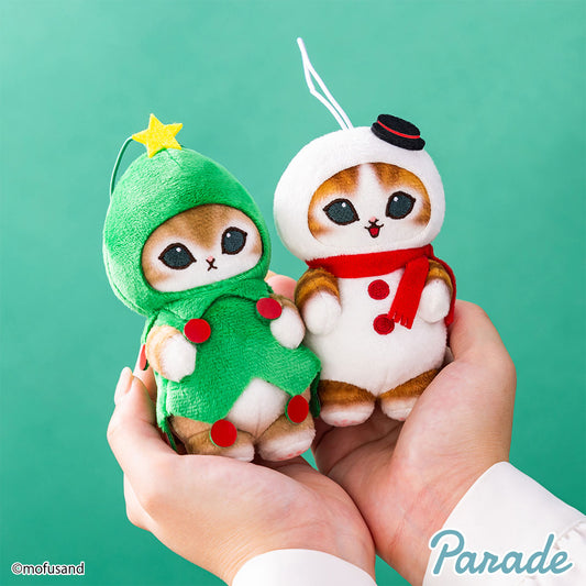 Japan Mofusand Christmas Series | Mofusand Cat Christmas Costume Plush Doll Keychain - Kawaii items Room Decoration Doll