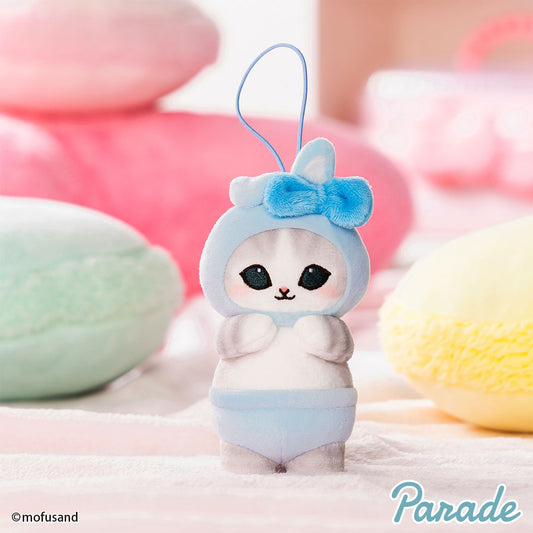 Japan Mofusand | Mofusand Cat in Rabbit Custome Cute Plush Doll Keychain - Kawaii items Room Decoration Doll