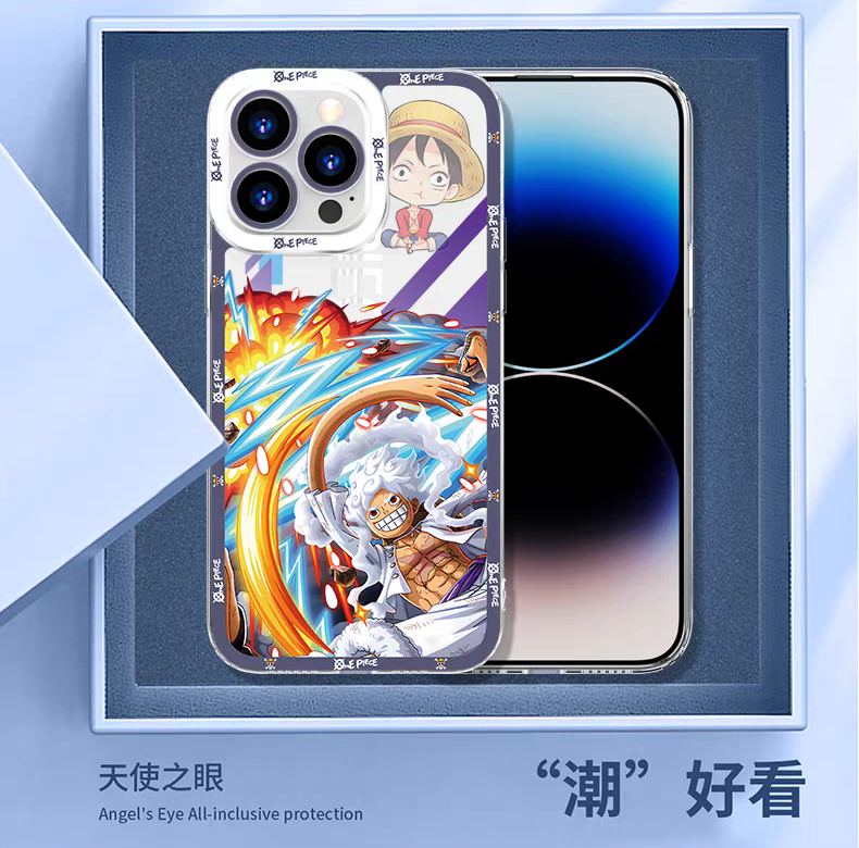 Japanese Cartoon One Piece Fighting Version | Tony Tony Chopper with Marine - iPhone Case PLUS SE2 XS XR X 11 12 13 14 15 16 16e 17 17e Pro Promax 12mini 13mini